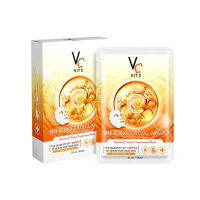 Vit C Bio Facial Mask มาส์กวิตซีเกาหลี วีซีน้องฉัตร 33 ml. [6 ชิ้น/กล่อง]