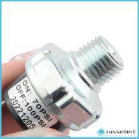 RUSSELLERT สวิตช์ความดันอากาศเงิน1/4 "ด้ายชาย NPT สวิตช์ความดัน70-100 PSI แบบ DIY กล่องลมเครื่องอัดอากาศแรงดัน24V 12V