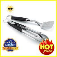 ชุดอุปกรณ์ย่างอาหาร BBQ WEBER 2 ชิ้นBBQ GRILLING TOOL SET WEBER 2PCS **สินค้าแนะนำ**