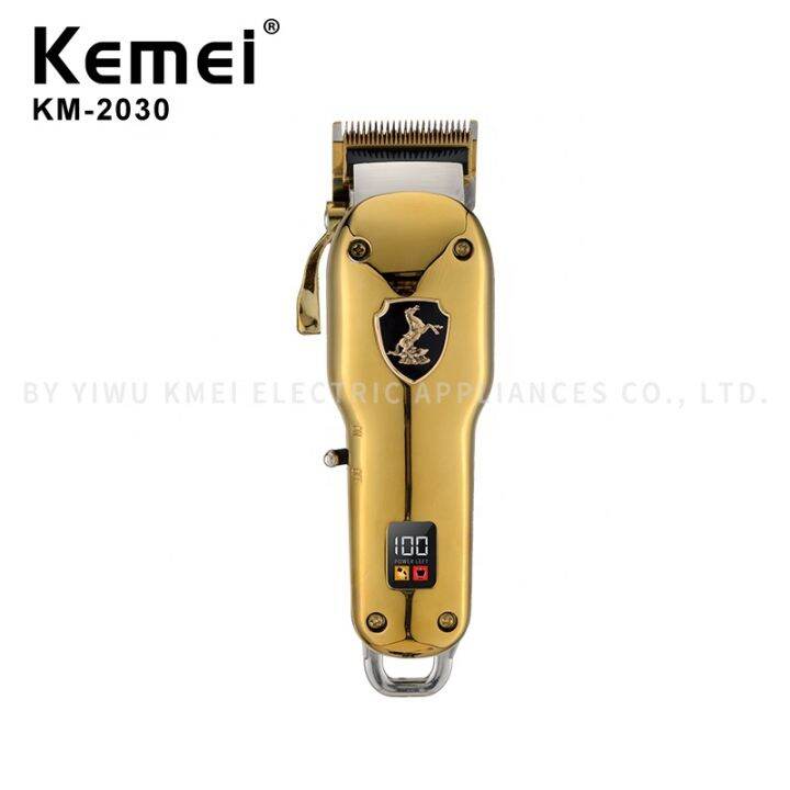 Kemei KM2030 Rechargeable Profession Metallic Electric Trimmer Hair