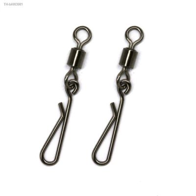 ✌△∏ 50pcs/lot 2 To 12 Rolling Swivel With Hanging Snap Fishing Tackle Fishhooks Fishing Connector Fishing Swivels Tool