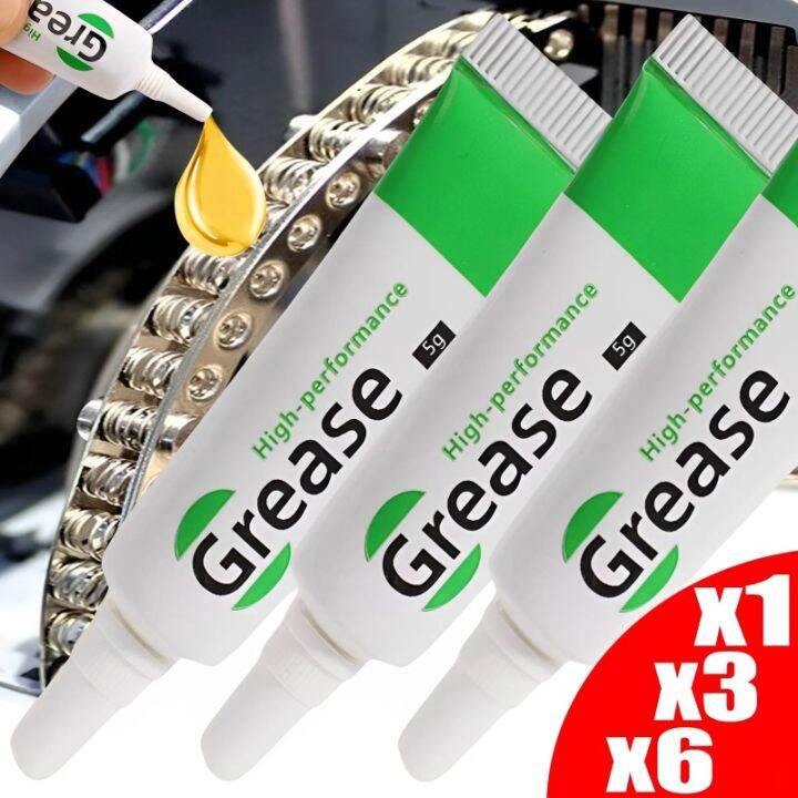 6PCS Mini Car Lubricating Grease Car Gears Valves Chains Repair