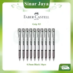 Faber Castell Click X5 X7 Retractable Ball Point Pen 0.5mm 0.7mm PACK of  6/12 Pens 