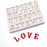 Capital Letter Silicone Mold Fondant Cake Cookies Jelly Decoration Tool Chocolate Candy kitchen Baking Mold Bread Cake  Cookie Accessories