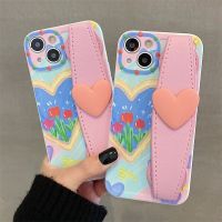 เคส สำหรับ ไอโฟน เคสซิลิโคน สินค้าพร้อมส่งจากไทย สำหรับ Iphone 14 13 12 11 Pro max สอดมือหัวใจทุ่ง TPU-R1792