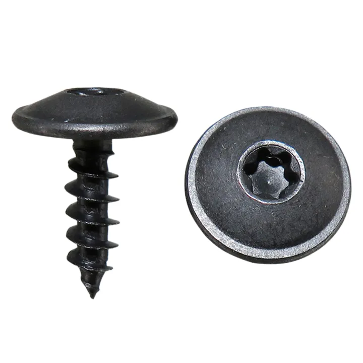 30 Pcs 5mm Black Torx Screw Car Engine Under Cover Splash Guard Self ...