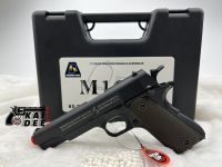 ปืนอัดแก๊ส DOUBLE BELL 723 (M1911A1) สีดำ พร้อมกล่องใส่ปืน ฟรี!!! ของแถมพร้อมเล่นครบชุด