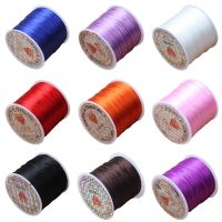 【YD】 60meters/Roll 0.6mm Colorful Elastic Beading Cord String Thread Rope for Making Beaded Necklace Jewelry