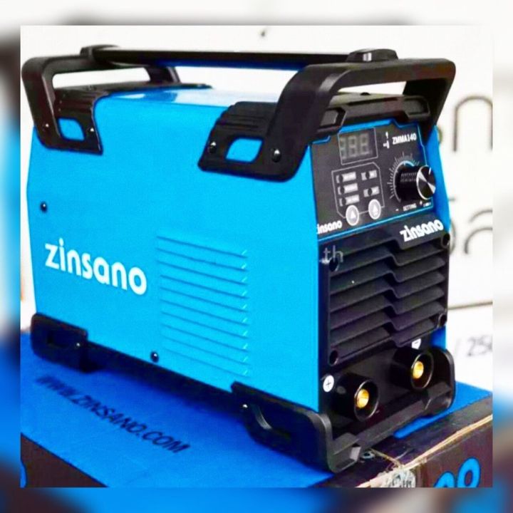zinsano-เครื่องเชื่อมอินเวอร์เตอร์-140วัตต์-รุ่น-zmma140-กำลังไฟ-5-0-kva-มาพร้อมอุปกรณ์ครบชุด-หน้าจอ-digtal-ชุดสายทองแดงแท้-จัดส่ง-kerry