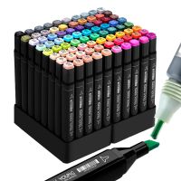 Alcohol Art Marker 36 Colors/Bag Felt Pen Dual Tips Manga Sketching Markers Dual Headed Marker School Supplies Drawing Set Gift