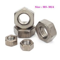 1pcs 5pcs GR2 Pure Titanium Hex Nuts M3 M4 M5 M6 M8 M10 M12 M14 M16 M18 M20 M24