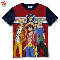 Dextreme (DOP-1190) เสื้อ T-Shirt One Piece ลาย Luffy,Solo,Sanji  ผ้า SUB
