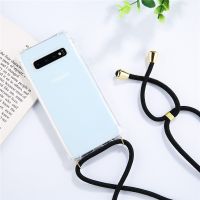 ❀ 2020 Cord Lanyards Phone Case For Samsung S10E S10 Plus Note 8 9 Soft Cover For Samsung Note 10 Plus Shockproof Shell Cover
