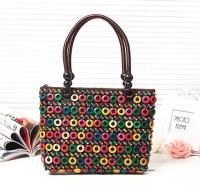 -gh230522g Female BaoMinZu wind coir laptop bag hot style handbag features woven shoulder bag natural coconut shell bag