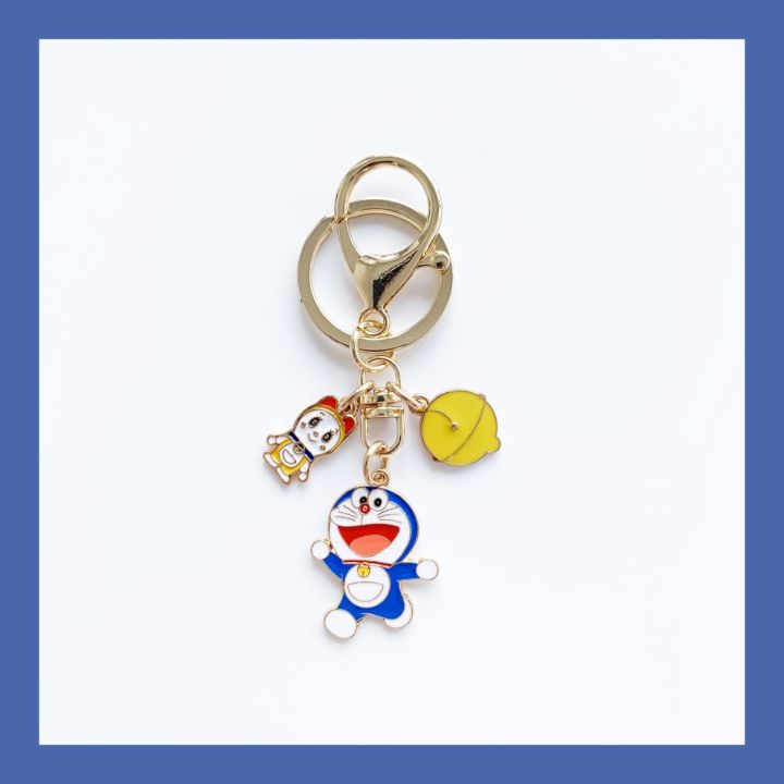 doraemon-japanese-cartoon-cute-tinker-bell-key-chain-blue-fat-girlfriend-girlfriends-couple-ring-bag-pendant