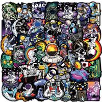 ㍿ 10/30/50pcs Cartoon Outer Space Astronaut Graffiti Stickers Aesthetic Decal Kid Toy Laptop Skateboard Luggage Car Cool Sticker