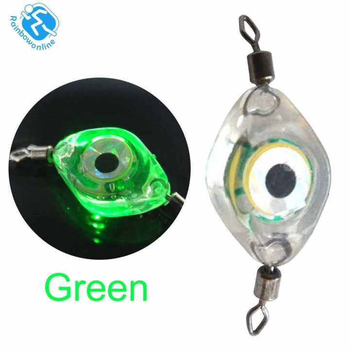 LED Fishing Bait Light Eye Shape Fishing Lure Light LED Waterproof