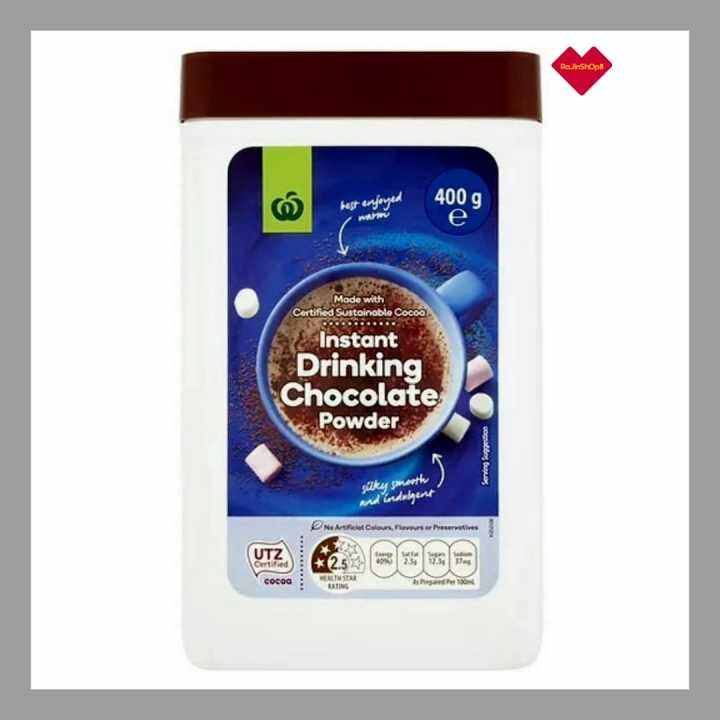 Woolworths Instant Chocolate Powdered Drink , 400g Lazada