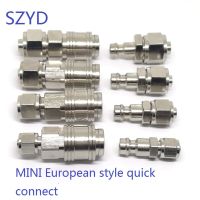 PU Trachea Joint MINI European Style Pneumatic Quick Coupling For 6x4mm 8x5mm 10x6.5mm 12x8mm Air Hose Connector Hand Tool Parts Accessories