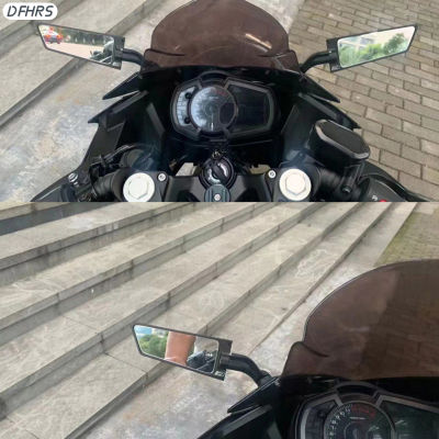 DFHRS รถจักรยานยนต์กระจกข้างรถหมุนกระจกมองข้างอลูมิเนียมกระจกมองหลังเหมาะสำหรับฮอนด้าสำหรับ Kawasaki สำหรับ Suzuki สำหรับ Yamaha