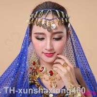 2023♙❅✷ Shipping Womens Belly Dancing Accessories Coin chain Decoration Headwear Scarf Headpiece Costumes