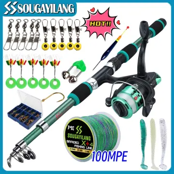 Sougayilang Ice Fishing Rod with Mini Trolling Reel