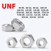 10/52/1pcs 304 Stainless Steel A2 UNF US Coarse Fine Thread Hex Hexagon Nut Hexagon Full Nuts4#、6#、8#、1/4、5/16、3/8、7/16、9/16、5/8 Nails Screws Fastener