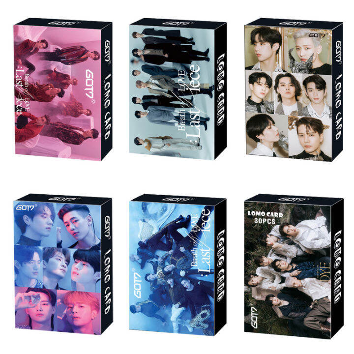 การ์ดโลโม่-โฟโต้การ์ด-got7-30-ชิ้น-กล่อง-8-5-5-5-ซม-โลโม่การ์ด-lomocard-kpop-mark-มาร์ก-jackson-แจ็กสัน-yugyeom-bambam-แบมแบม-jinyoung-youngjae-ย็องแจ-jb