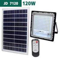 Solar LED สปอตไลท์ โซล่าเซลล์ รุ่นพี่บิ๊ก JD7120 120W ไม่สว่าง เอามาคืนพ่อค้าได้เลย!Light แสงสีขาว!!!