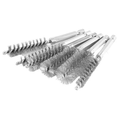 6 Pcs Wire Brushes for Drill,Stainless Steel Small Wire Brush in Different Sizes,for Cleaning,Cleaning Wire Brush Set
