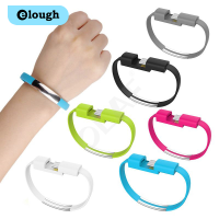 Elough ที่ชาร์จแบบกำไลข้อมือไมโคร USB ขนาดเล็กกลางแจ้งแบบพกพาซิงค์สายชาร์จข้อมูลสายชาร์จสำหรับซัมซุง Xiaomi Hauwei Type C สายโทรศัพท์