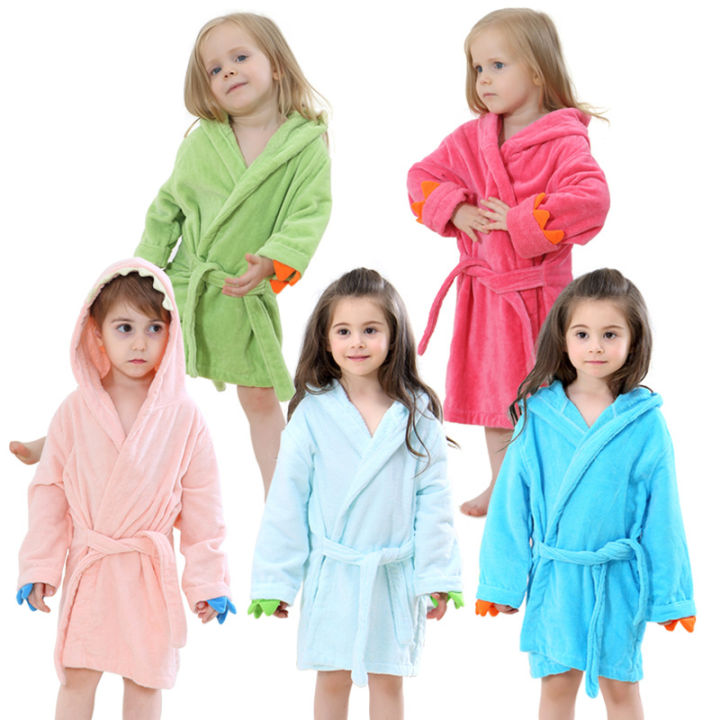 เสื้อคลุมอาบน้ำเด็ก-hooded-dragon-paw-ออกแบบผ้าฝ้าย100-ผ้าหนาผ้าเช็ดตัวเด็กสำหรับเด็กผู้หญิง1-6ปี-hoodies-อาบน้ำ
