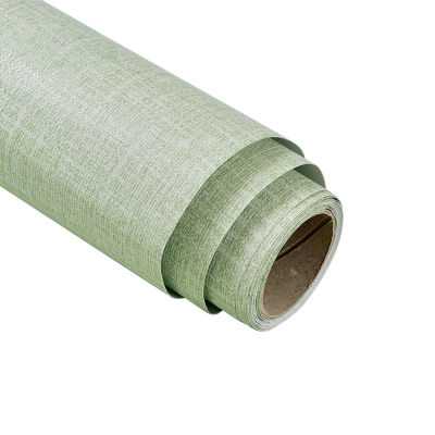 Sanwood ไม้พาย®สติกเกอร์ติดผนัง PVC ผ้าลินินแบบมีกาวในตัว,รูปลอกติดผนังสำหรับอุปกรณ์ในครัวเรือนสติ๊กเกอร์ติดผนัง1ม้วนใช้งานได้หลากหลาย
