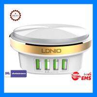 ชาร์จแบตมือถือ ตัวชาร์จมือถือ ฐานชาร์จมือถือ LDNIO รุ่น A4406 4 USB Port 4.4A LED Press LAMP โคมไฟในตัว US Plug สายยาว1.5M รับประกันของแท้ ส่งฟรีทั่วไทย by onedayvit4289