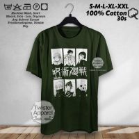 Kaos Jujutsu Kaisen Team Baju Tshirt Distro Anime Manga Japanese Bahan Cotton Combed 30s TW7026