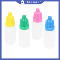 ? Homepet 4pcs 10ml มินิพลาสติกโปร่งใสบีบ dripper ขวดอุปกรณ์ครัว