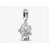 [พร้อมส่ง สินค้าแท้ ?] Pandora Snowflake Snow Globe Dangle Charm