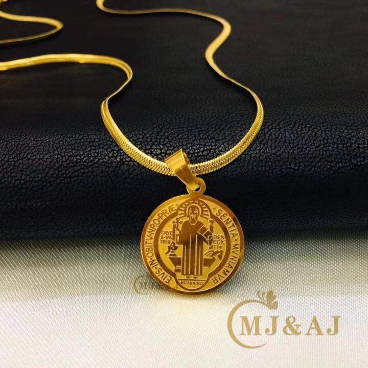 24k stainless steel gold necklace Lazada PH