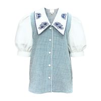 MILADA COLLAR EMBROIDERED SHIRT