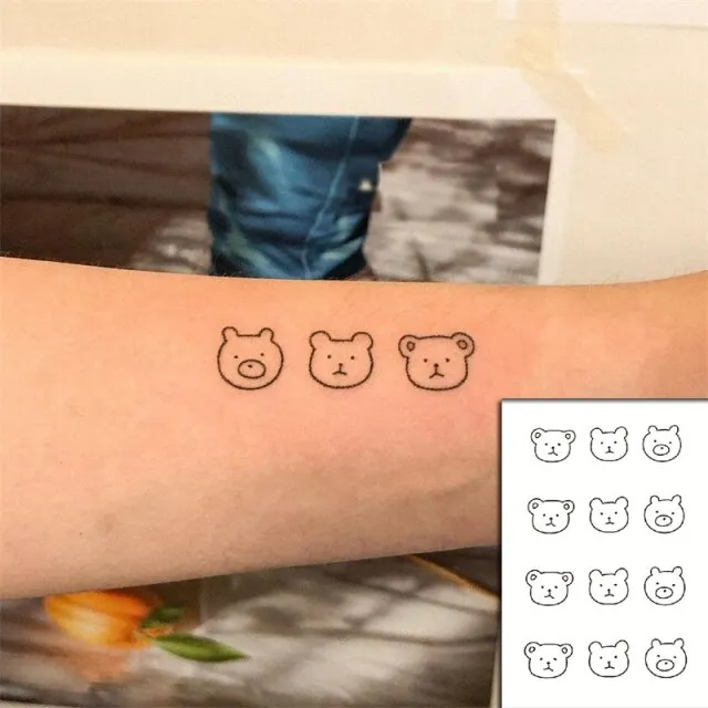 Cool Tattoos for Hand Tattoo Sticker Black Letter Fake Tatoo Wrist Foot  Women Body Tatto Waterproof Temporary Tatu Arm Tattos | Lazada PH