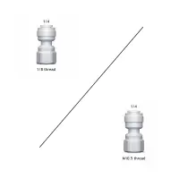 1/8 or M10 Female Thread - 1/4 RO Water Fitting Straight Coupling POM Hose Connector Water Filter Reverse Osmosis Parts