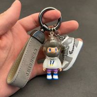 ♔ BOB Boyfriend Power Boyfriend Keychain Cute Cartoon Car Key Chain Ornament Sneakers Model Bag Pendant Trendy