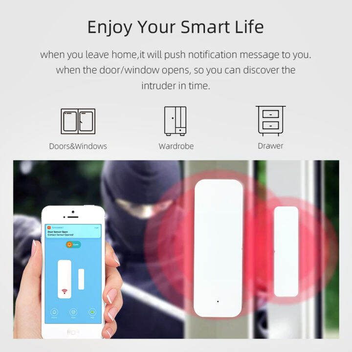 tuya-สมาร์ท-wifi-ปลุกประตูเปิดตรวจจับศัพท์มือถือ-app-ปลุกระยะไกล-alexa-home-สมาร์ทชีวิตเซ็นเซอร์ประตู