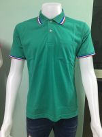 SAM POLOเสื้อโปโล สีเขียวเข้ม เสื้อคอปกสีเขียว(ชาย หญิง)สินค้าคุณภาพ เสื้อยี่ห้อSAM POLO
