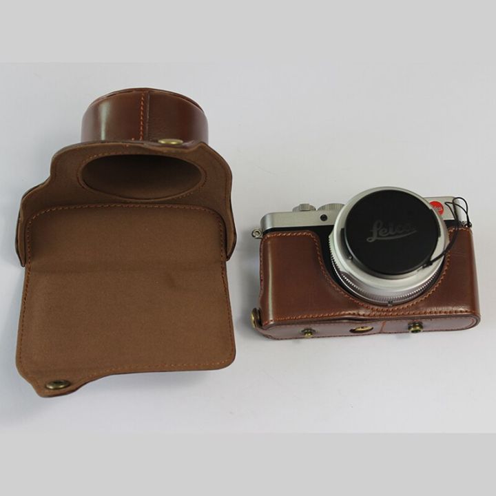 กระเป๋ากล้องเคสหนัง-pu-สำหรับ-leica-d-lux7-d7-lux7ปลอกครอบแบบพกพาพร้อมกระเป๋า-tali-bahu-และมินิ