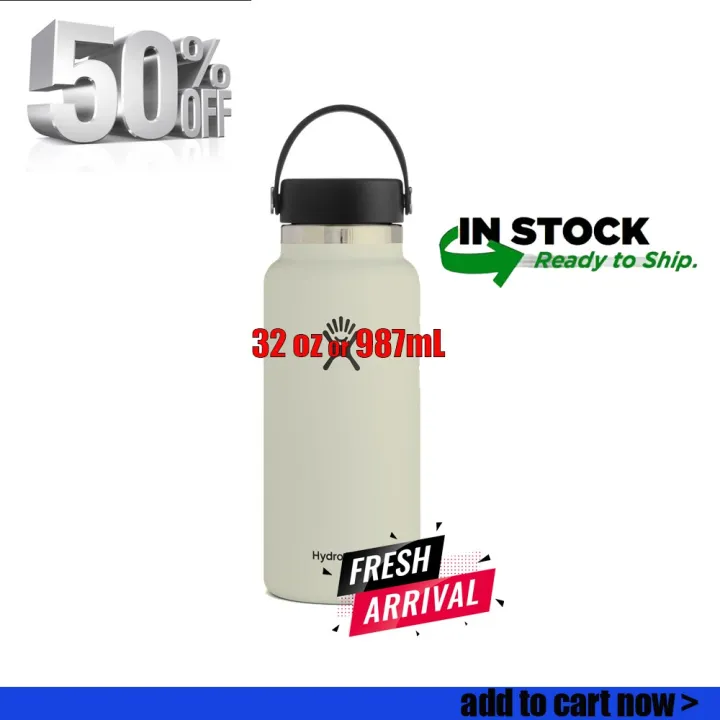 H2o water hydro 32oz flask (offwhite) 1000ml tumbler bottle hot and