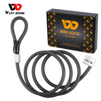 WEST BIKING Bike Lock 2M Lengthen Anti Theft Security MTB Road Bicycle Cable Lock Electric Cycling Motorcycle Bike Accessories