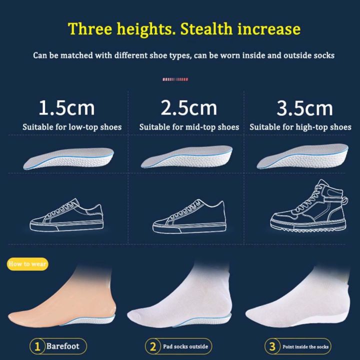 ololdan-แผ่นรองรองเท้าโฟมนุ่มสำหรับการดูดซับแรงกระแทกแผ่นรองฝ่าเท้าน้ำหนักเบา-แผ่นเสริมส้นรองเท้าเพิ่มความสูงให้สูงที่เสริมส้นครึ่งเบาะยกส้น