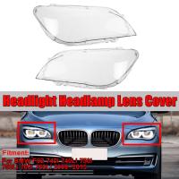 ไฟหน้ารถเลนส์ไฟหน้าปกสำหรับ BMW F01 F02 740I 740Li 750I 750Li 760I 760Li 2009-2015โป๊ะไฟแบบโปร่งใสเปลือกใส