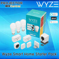 WYZE Smart Home Starter Pack ; Includes 1 Wyze Cam w/ 32GB MicroSD Card, 2 Contact Sensors, 1 Motion Sensor, 1 Wyze Sensor Bridge, 2 Wyze Plugs, 3 Wyze Bulbs + installation accessories (Monitor and control your home remotely using the Wyze app)